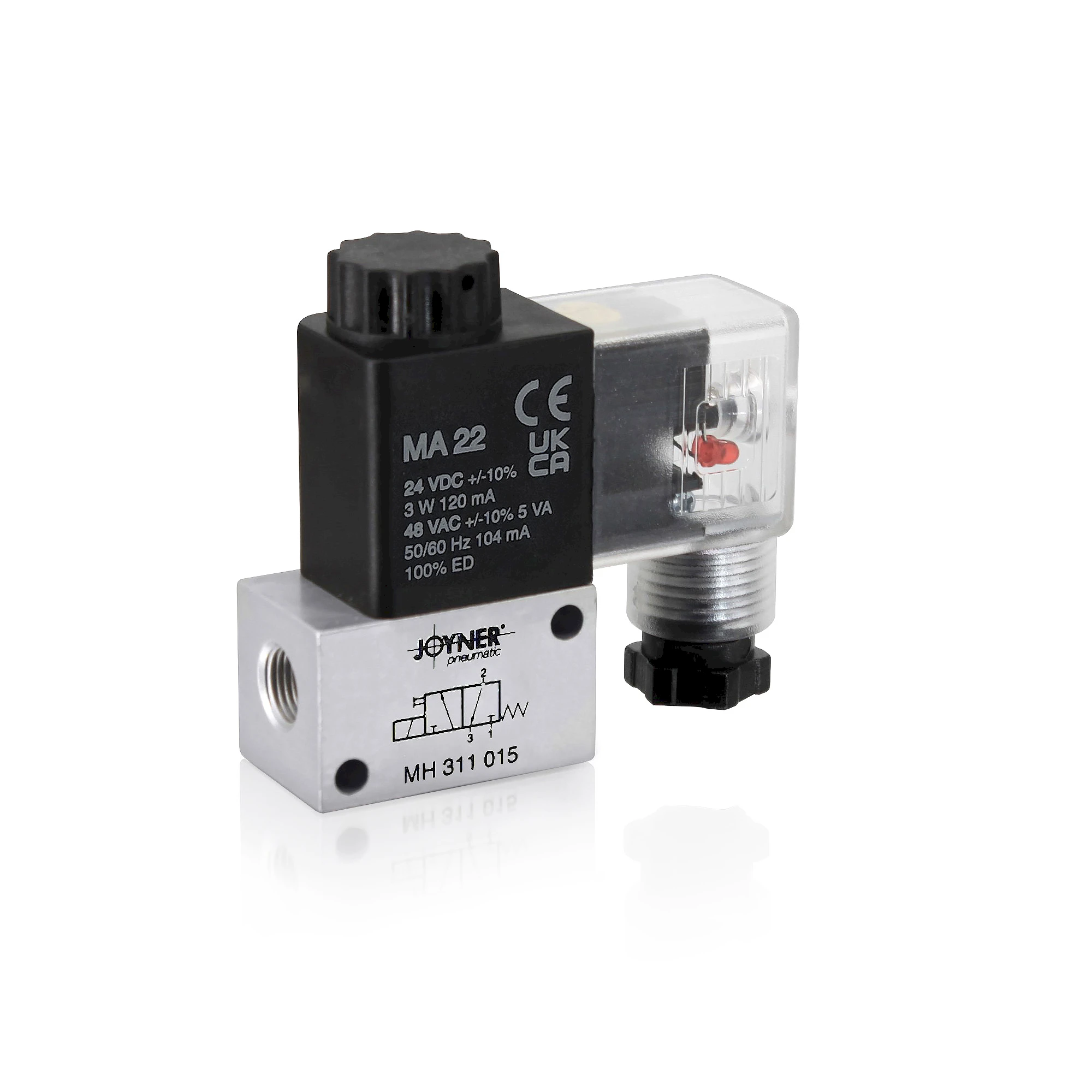 2/2-Wege Messing-Magnetventil G 1/2 24 V AC Eco (NC) | DA142634